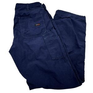 ARIAT FR M4 Relaxed DuraLight Boot Cut Work Pants Ripstop Mens Sz 34x34 Blue
